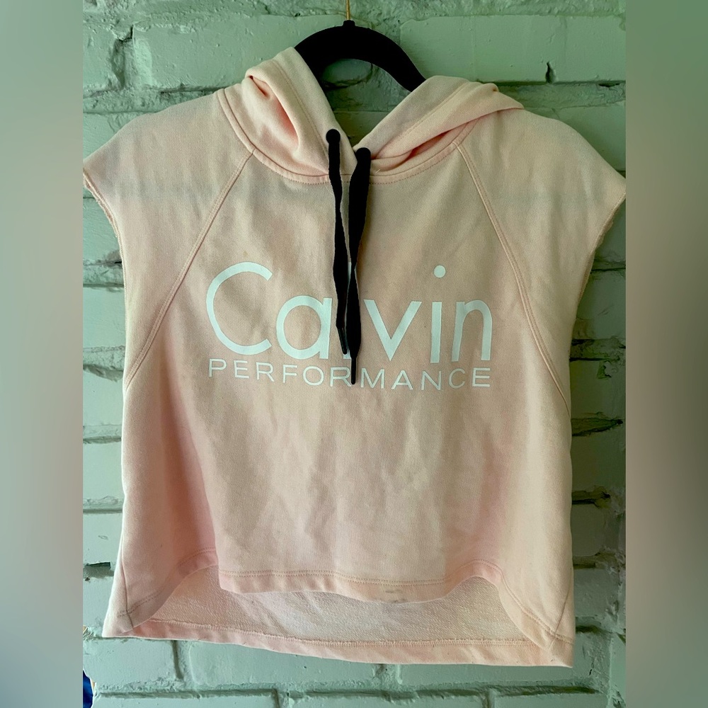 Calvin Klein Performance Cropped Hoodie Size M